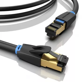 Cabo de rede Vention Cat.8 SFTP 20 m Preto