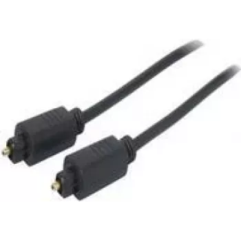 shiverpeaks 2,0 m Toslink - Toslink - TOSLINK - conector macho - TOSLINK - conector macho - Dourado - Preto (BS69004-2.0)