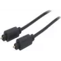 shiverpeaks 2,0 m Toslink - Toslink - TOSLINK - conector macho - TOSLINK - conector macho - Dourado - Preto (BS69004-2.0)