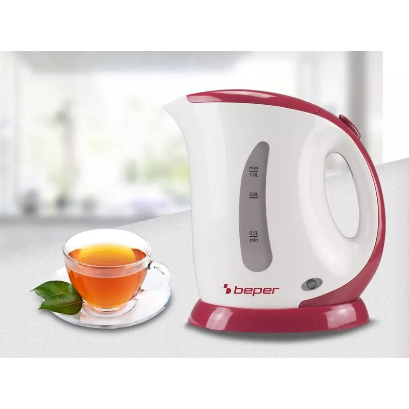 Chaleira elétrica Beper BB.050 1L 2200W branco
