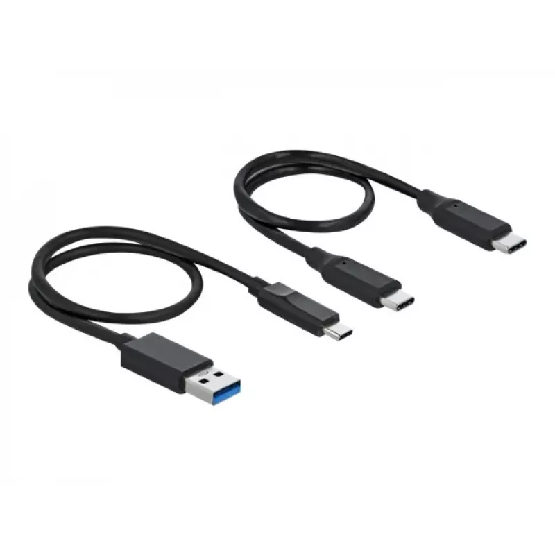 Leitor de cartões DeLOCK USB Type-C para CFast SD + hub USB