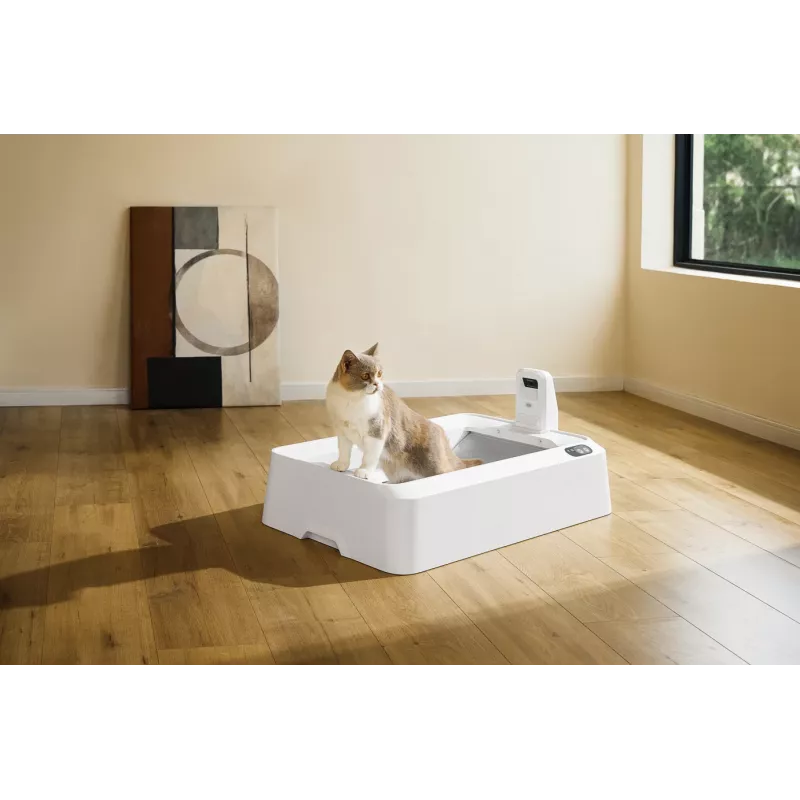 Caixa de areia autolimpante para gatos PETKIT T7-EU, branco