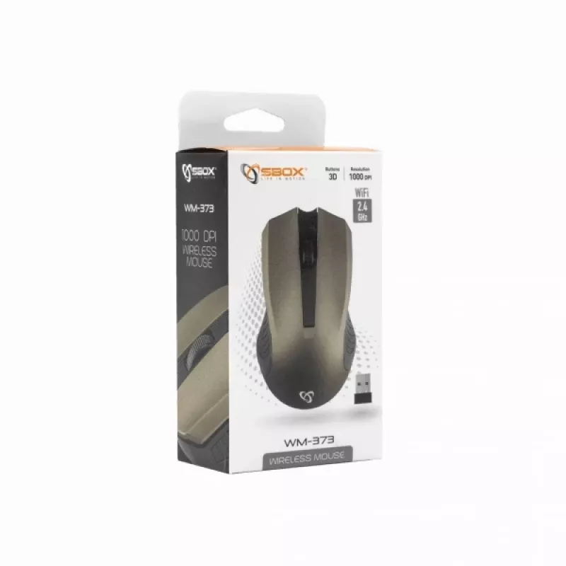 Sbox WM-373G rato sem fios cinzento