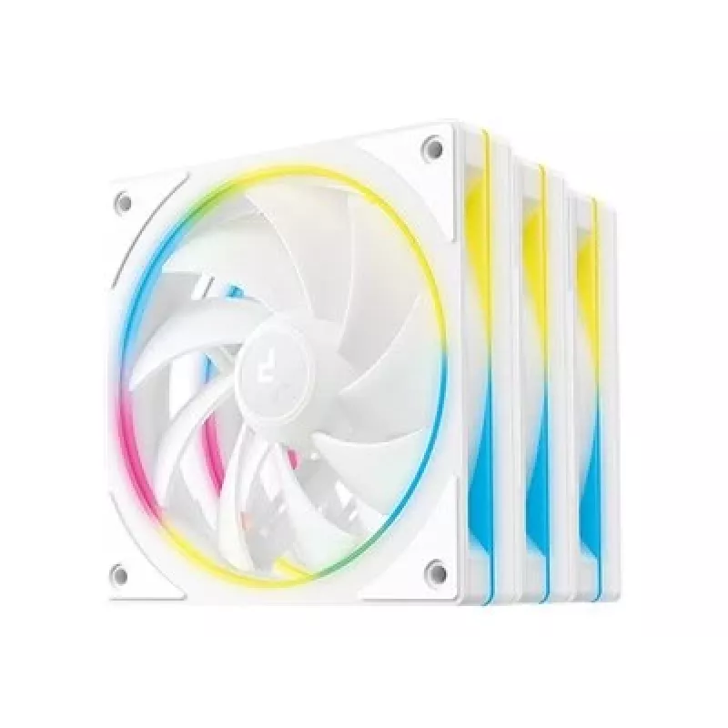Ventoinha para caixa de computador DeepCool FL12 SE WH 12 cm Branca 3 unid.