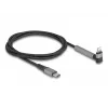 Cabo de carregamento e dados USB Type-C para Lightning com ficha angular e função de suporte, DELOCK 1,5 m, 9 V 3 A (MFi)