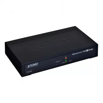 Gateway de rede PLANET VC-234 gerido 4 portas Fast Ethernet (10/100) Rackmount 1U, entrada DC, capacidade de comutação 0,8 Gbit/s