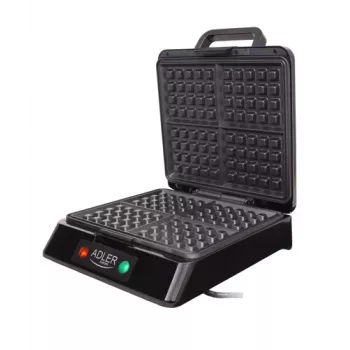 Adler AD 3036 máquina de waffles para 4 waffles preto, cinzento 1500 W