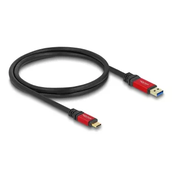 Cabo USB DeLOCK 80617 1m USB Type-A para Type-C 10 Gbit/s