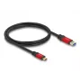 Cabo USB DeLOCK 80617 1m USB Type-A para Type-C 10 Gbit/s