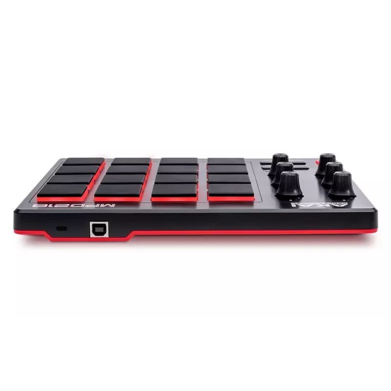 Misturador de áudio Akai MPD218 preto 16 pads Controlador USB MIDI