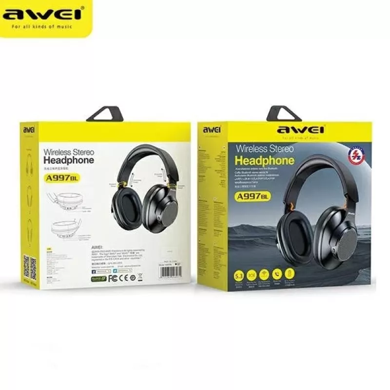 Auscultadores Bluetooth Awei A997BL