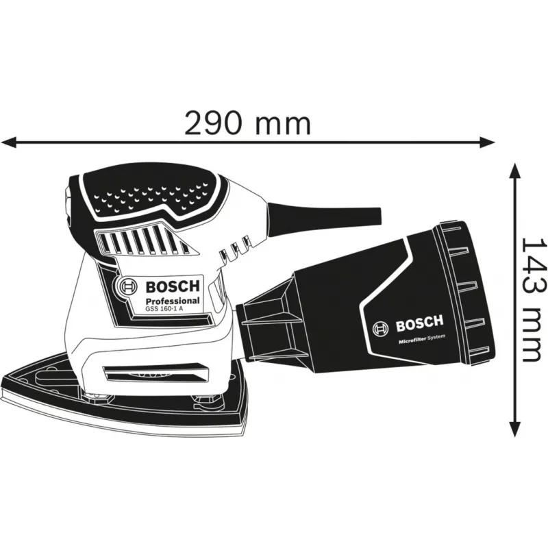 Bosch GSS 160 Multi lixadeira múltipla 24000 RPM multicolor