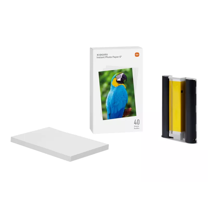 Papel fotográfico Xiaomi BHR6757GL, branco, 40 folhas