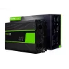 Inversor para automóvel Green Cell INV22 — 1500 W, 12 V DC para 230 V AC, 50 Hz, LED, arrefecimento ativo, preto