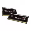 SO-DIMM 64 GB DDR5-5600 (2x 32 GB) kit duplo, memória RAM preta, F5-5600S4645A32GX2-RS, Ripjaws, INTEL XMP