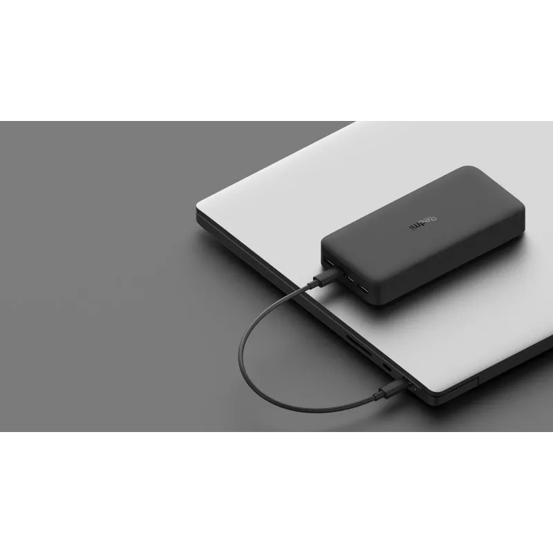 Powerbank Xiaomi Mi 20000mAh Redmi: 2 portas USB-A, carregamento rápido para dois dispositivos em simultâneo, entrada dupla Micro-USB/USB-C, bateria portátil para dispositivos móveis