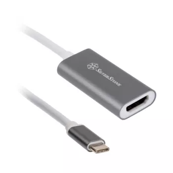 Adaptador SILVERSTONE USB 3.1 Type-C para HDMI 2.0b SST-EP07C-E, adaptador de saída de vídeo