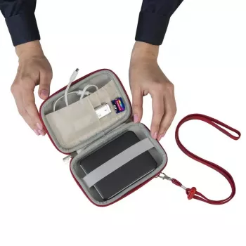 Bolsa de proteção Rivacase 9101 (PU) EVA (etileno-acetato de vinilo) vermelha