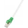 LogiLink - cabo patch - RJ-45 (M) para RJ-45 (M) - 2 m - SFTP, PiMF - CAT 6 - sem halogéneos - cinzento