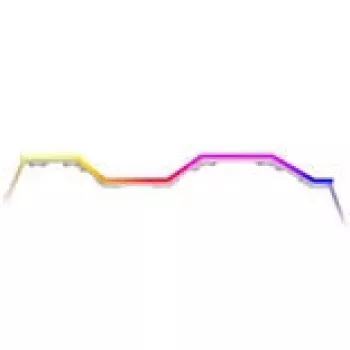 Tira LED HYTE Noodle LN70 ARGB branco — tira de iluminação ARGB endereçável para caixas de PC e iluminação ambiente