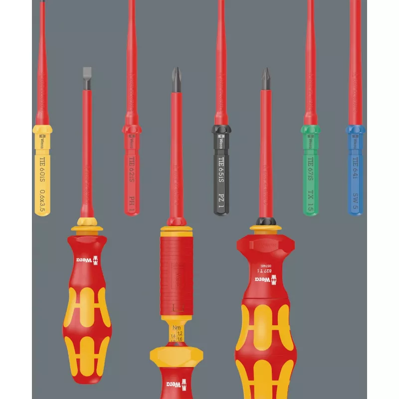 Conjunto de chaves de fendas Wera Kraftform Kompakt VDE 16 Torque extra fino (05006609001)
