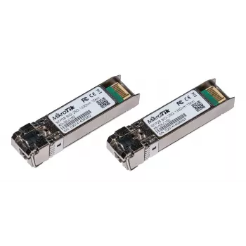 Módulos SFP bidirecionais MikroTik SFP+ 10G/25G, conector LC único, 15 km