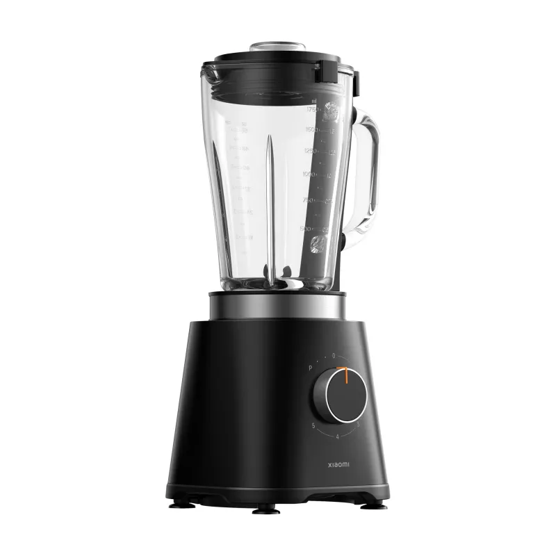 Batedeira Xiaomi BHR8936EU — 600 W, taça 1,75 L, 5 velocidades, botão rotativo, lâminas de aço inoxidável, preto