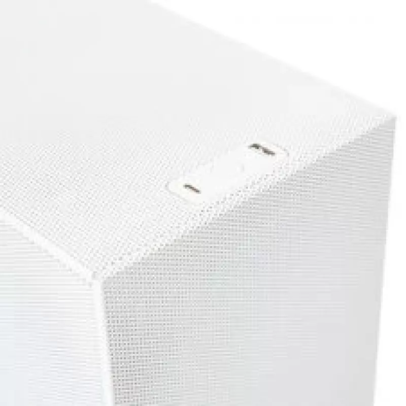 Caixa de PC Mini-ATX ssupd Meshroom S V2, branca, painéis em malha, suporta placa-mãe ATX e PCIe 5.0