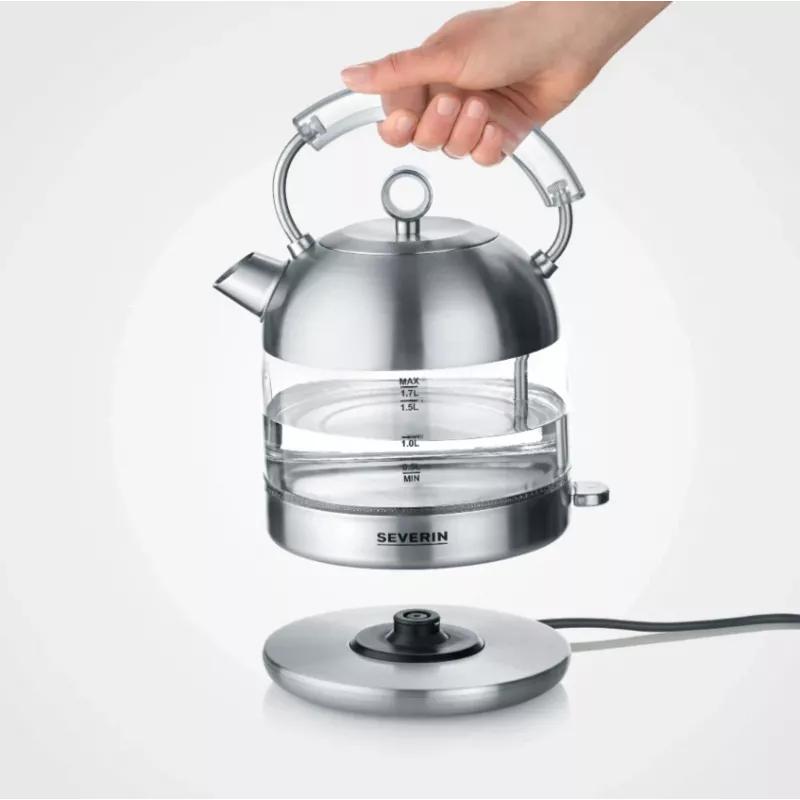Chaleira elétrica Severin 1,7 L 2400 W aço inoxidável