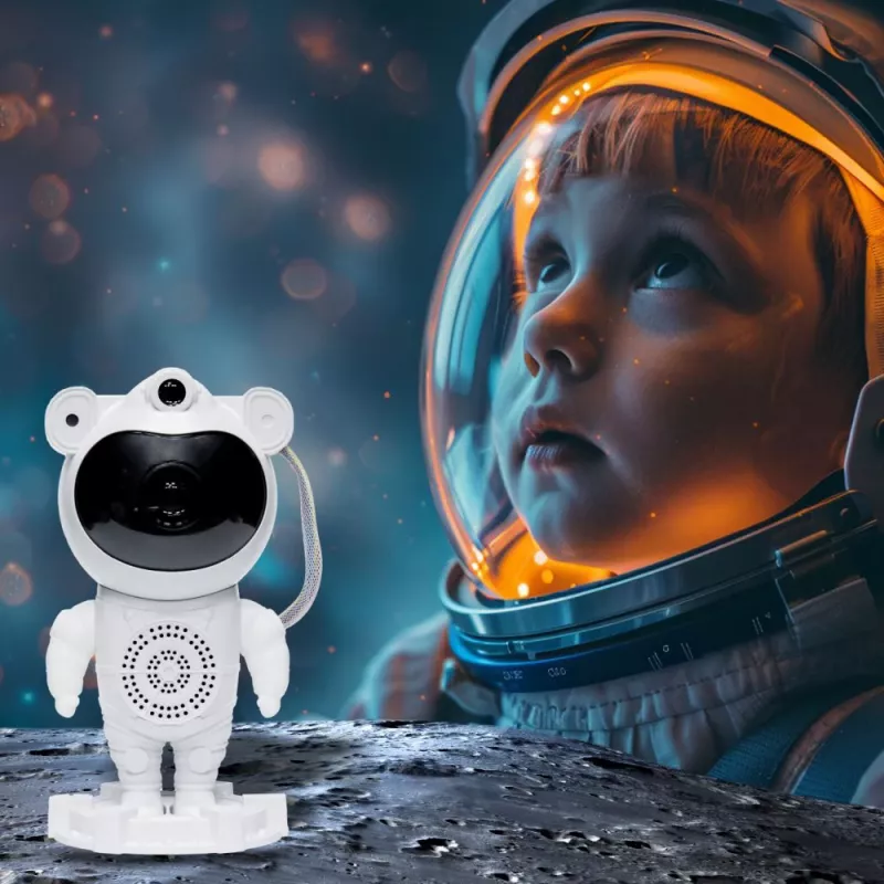 Lâmpada projetor de estrelas Hawk HW-STAR01 com altifalante integrado — projetor de luz de galáxias