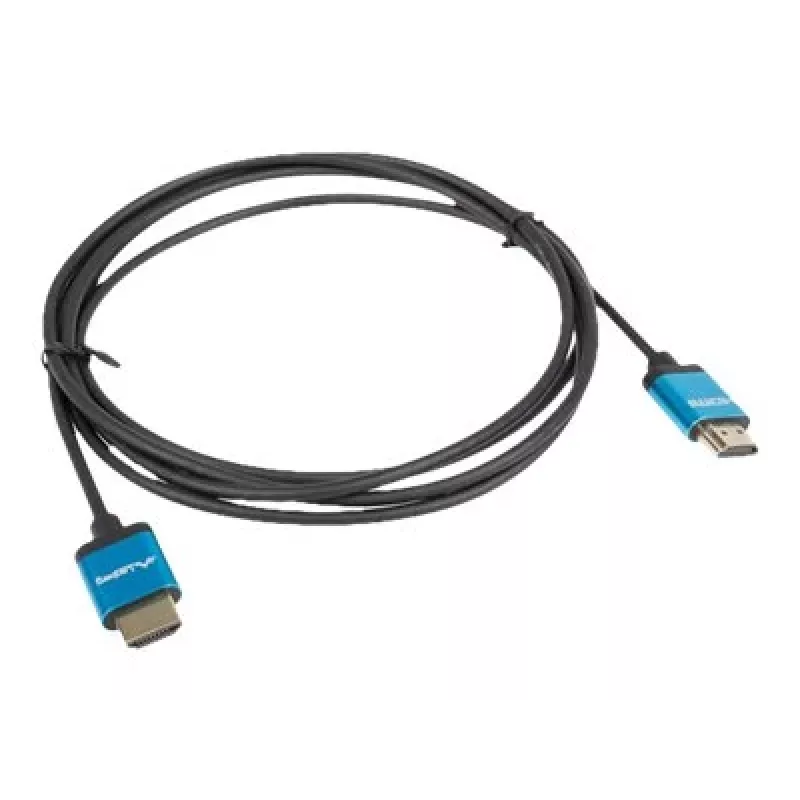 Cabo HDMI LANBERG CA-HDMI-22CU-0018-BK 1,8 m — HDMI Type-A para A, HDMI 2.0, 18 Gbit/s, ARC, banhado a ouro