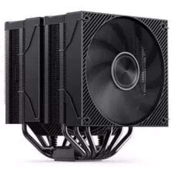 Arrefecedor de CPU Jonsbo CA90 Dual-Tower com 1× ventoinha PWM ARGB de 130 mm e 1× de 120 mm, preto