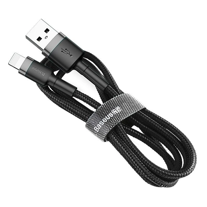 Cabo Baseus Cafule USB Lightning 2A 3m (preto+cinzento)