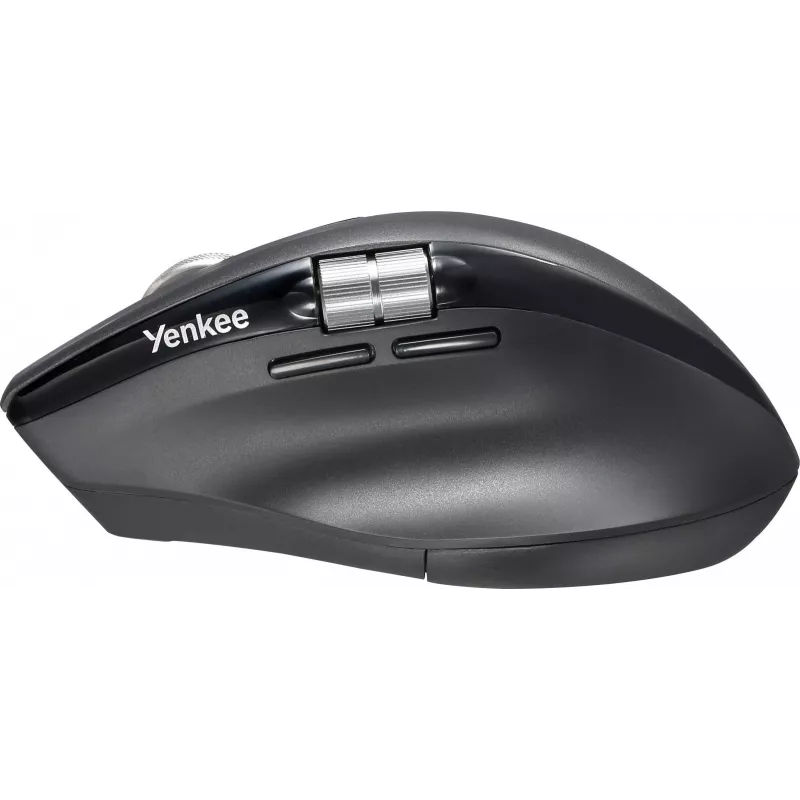 Rato sem fios YENKEE SPIN DUAL 2095BK — rato ótico compacto de modo duplo, modelo YMS 2095B SPIN
