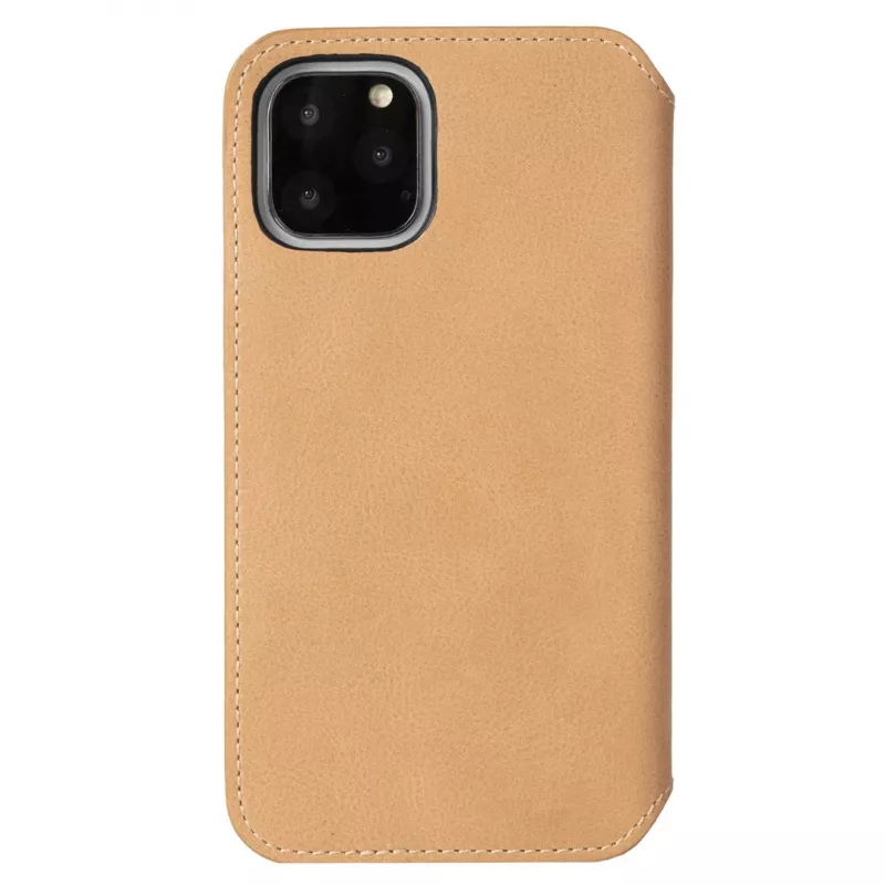 Bolsa para telemóvel Krusell Sunne para Apple iPhone 11 Pro Max — nude vintage, capa folio com compartimentos para cartões