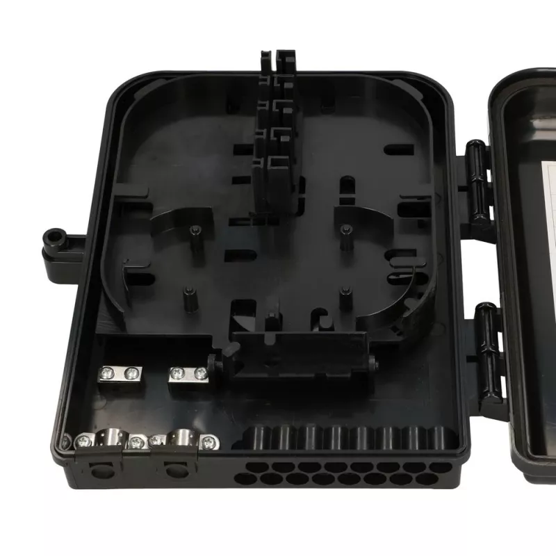 Caixa de fibra ótica Extralink Eliza V2, 16 emendas, preto, span médio