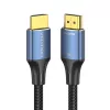 Cabo HDMI-A macho para macho HD de algodão entrançado Vention 8K 5M azul liga de alumínio Type
