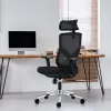 Cadeira de escritório giratória mark adler Manager 3.3 preta — design ergonómico, base giratória