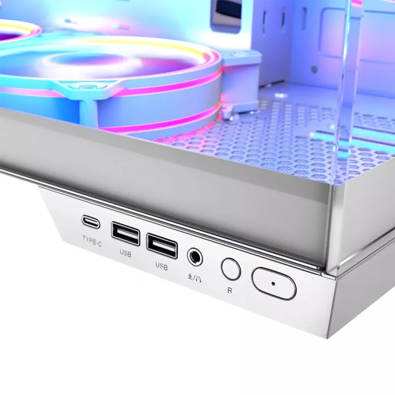 Caixa MODECOM VOLCANO PANORAMA ARGB 5F MIDI BRANCO