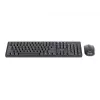Conjunto de teclado + rato preto/sem fios