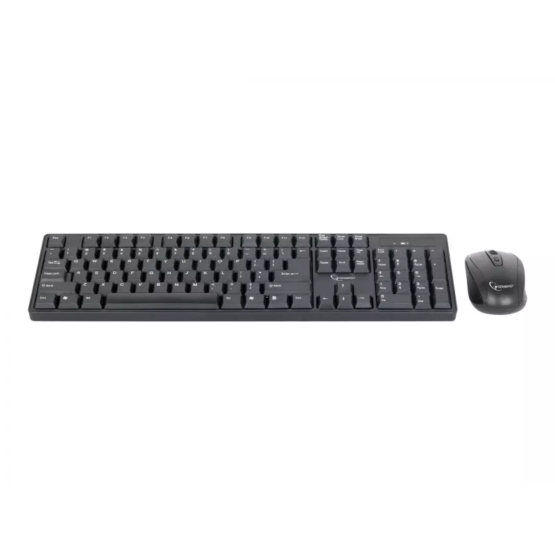 Conjunto de teclado + rato preto/sem fios