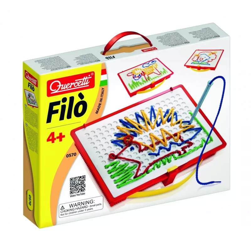 Quercetti 0570 Filo brinquedo educativo de cordões de bordado, a partir de 4 anos, multicolor