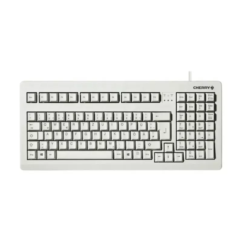 CHERRY G80-1800 teclado compacto, USB/PS/2, disposição francesa AZERTY, cinzento (G80-1800LPCFR-0)