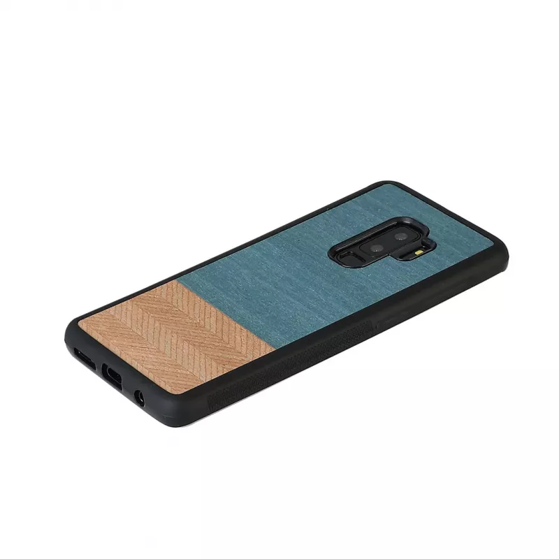 Capa para smartphone Man and Wood para Samsung Galaxy S9 Plus — Denim preto