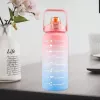 Garrafa motivacional Extralink, 2000 ml, verde-roxo, BUT-190