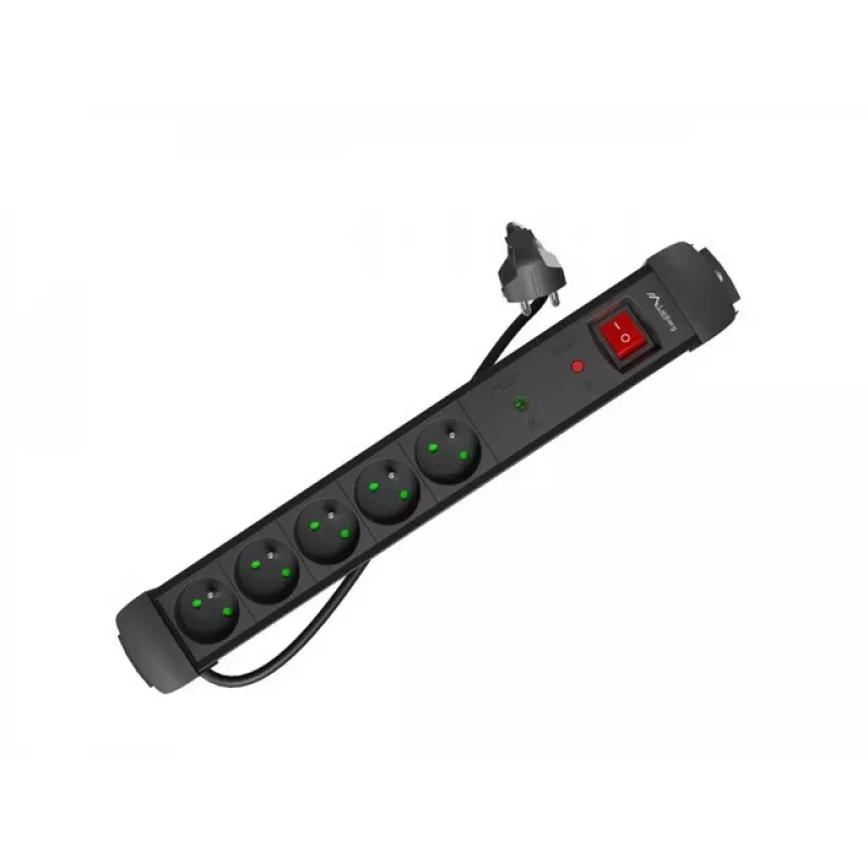 Régua de tomadas 5,0 m 5x230 CZ SP1-05E-0500-B