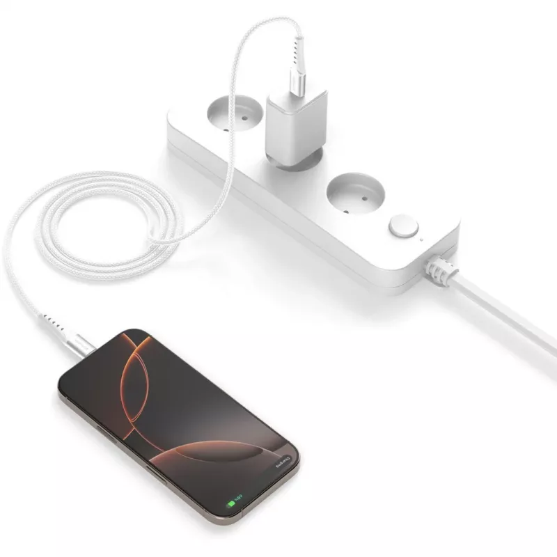 Cabo USB 4smarts 541452 1,5 m USB-C branco 0,48 Gbit/s