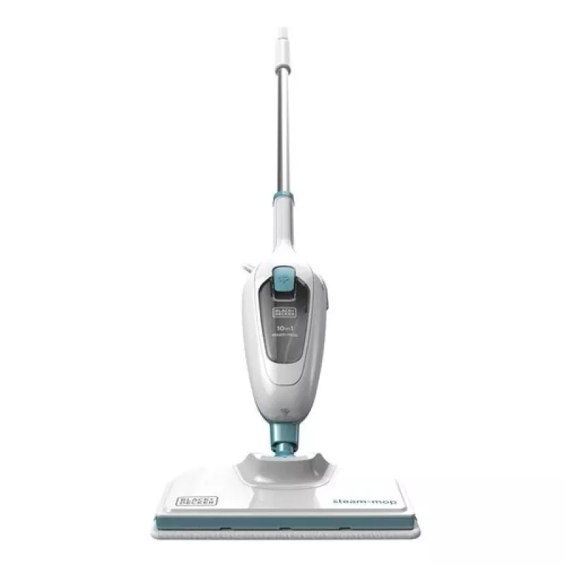 Black & Decker FSMH13E10-QS esfregona a vapor 10 em 1, 1300 W, depósito de água de 0,38 l, branco/azul