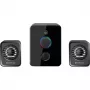 Defender V12 65212 colunas para computador 2.1, 11 W, subwoofer de 5 W, alimentadas por USB, retroiluminação LED, pretas, 115 x 130 x 223 mm