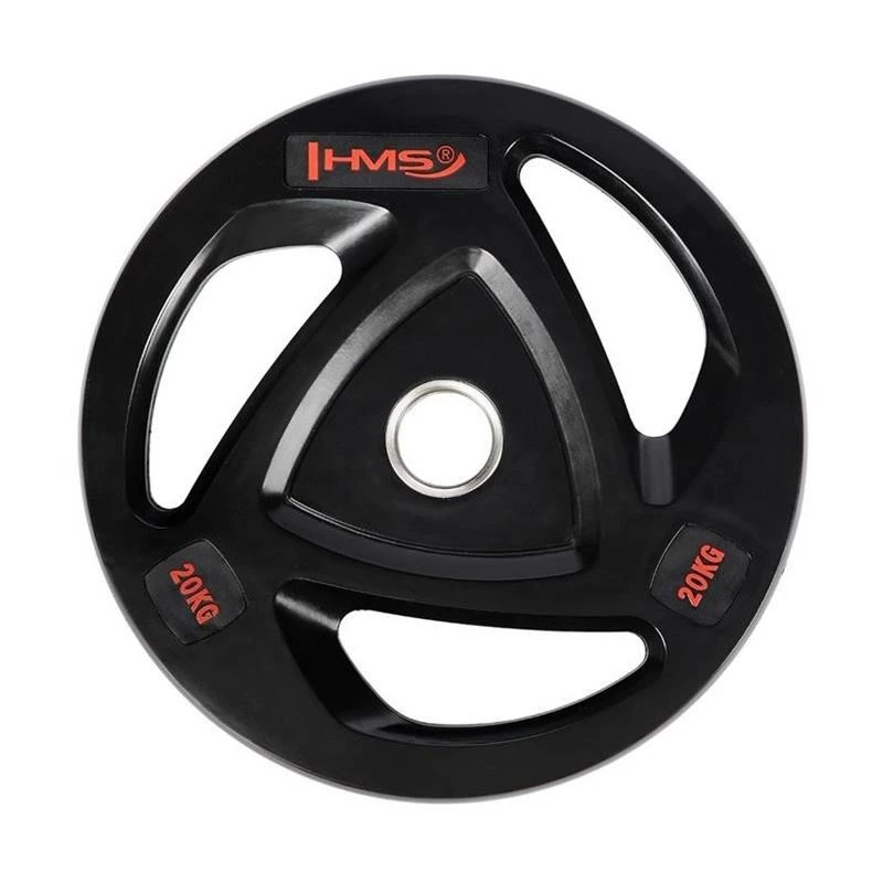 Disco de peso olímpico com revestimento de borracha HMS Fitness TOX20 1 unid.